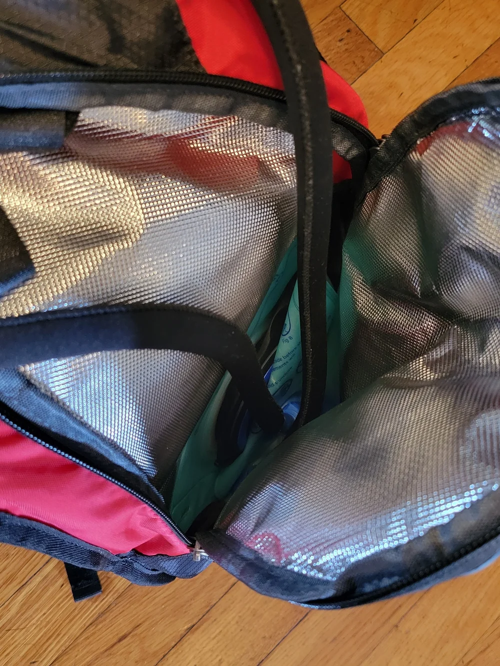 Mubasel Gear Black & Red Hydration Backpack